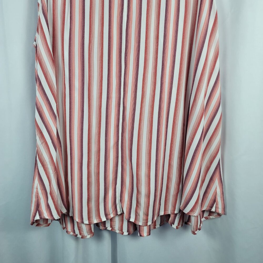 Lane Bryant Sleeveless Blouse Women's Size 20 Pink Ivory Stripe NEW - Picture 16 of 16